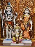 Bhagwan Shri Shankar, Shri Parvatiji and Shri Ganeshji